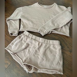 Colsie Tan Matching Fleece Set
